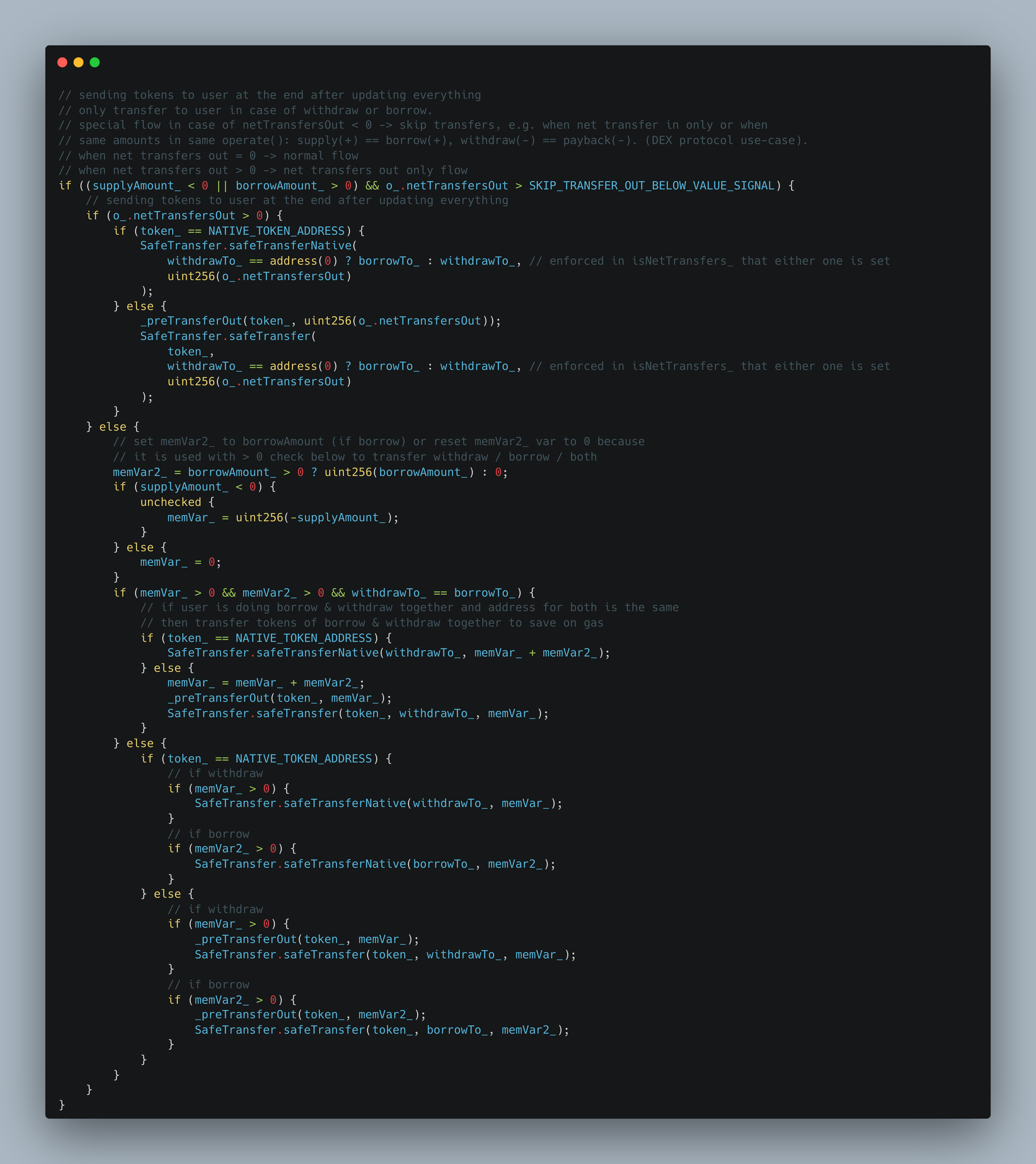 Liquidity layer