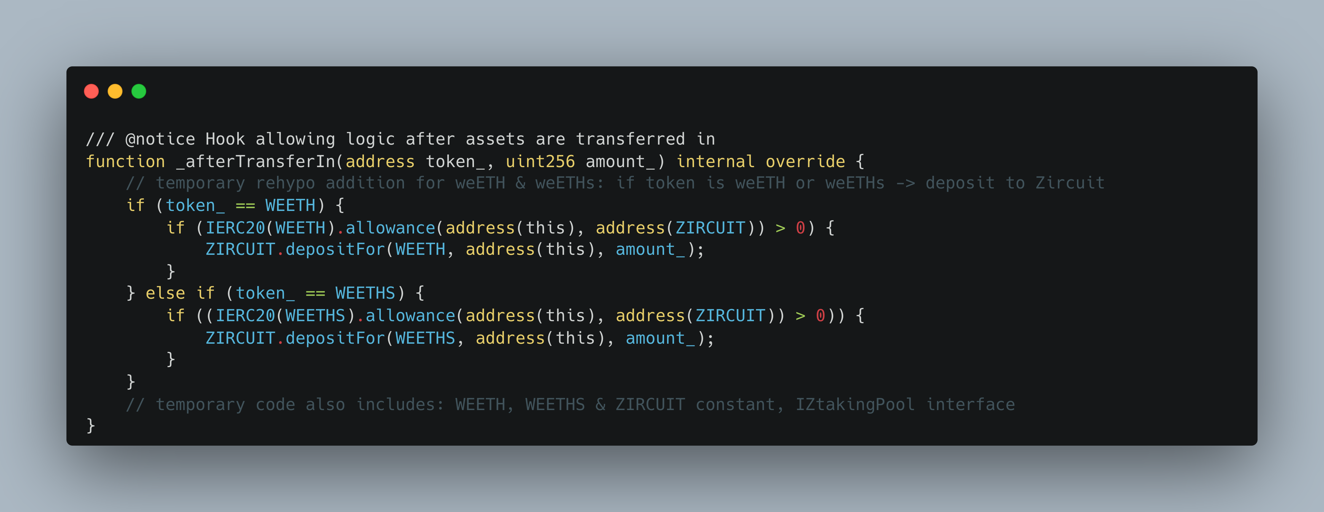 Liquidity layer